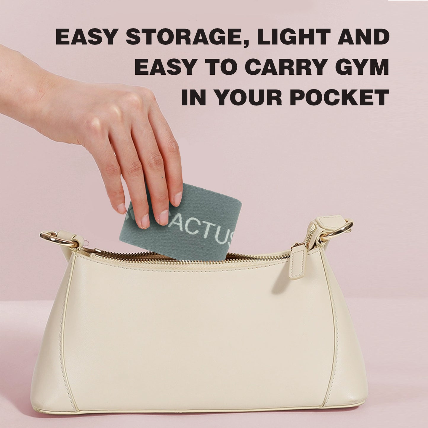 CACTUS FITNESS Resistance Non Slip Intermediate Power Bands Set 2pcs for Hips, Thighs,Legs,Butt,Glutes for Men and Women