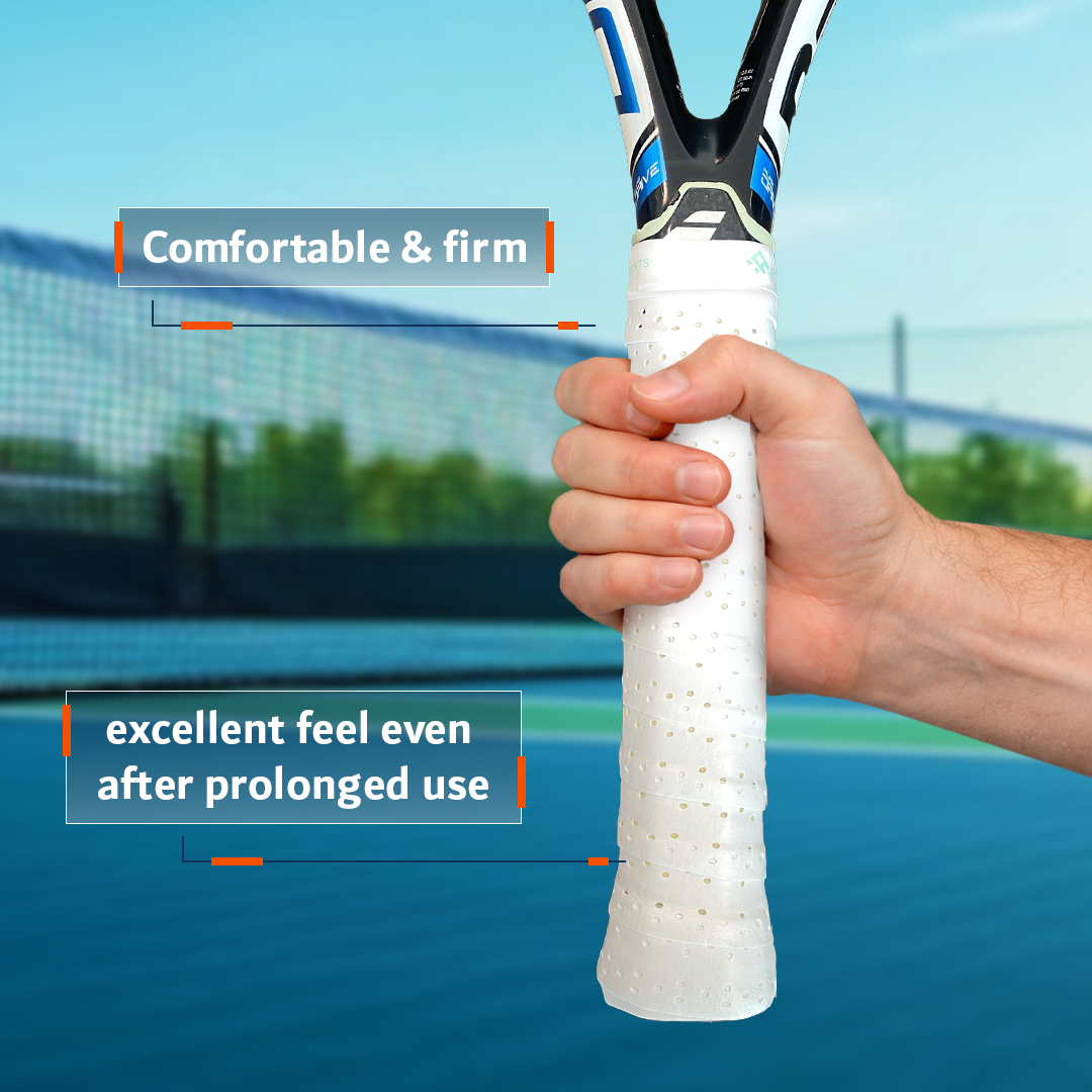 Perforated Tacky over grips for padel tennis squash pickleball badminton