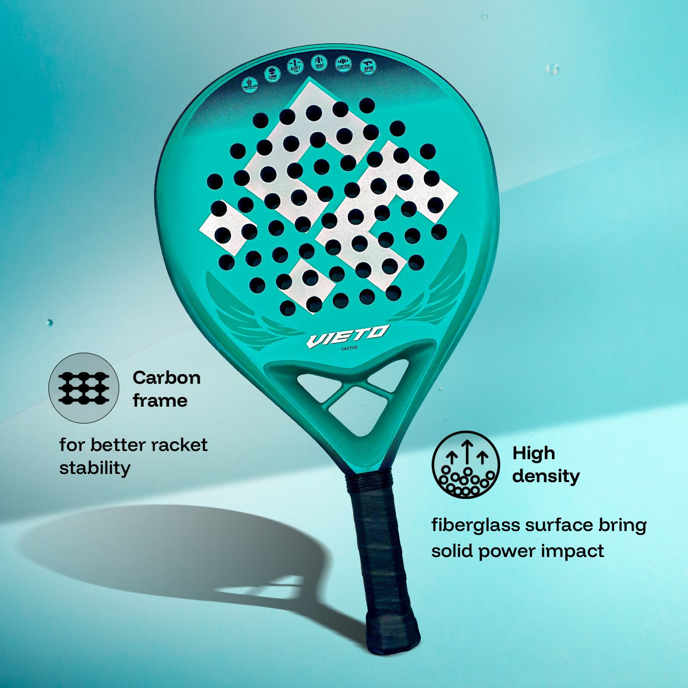 Legend Series Vieto Precise & Control Padel Racket for Beginners ~ Intermediate Players