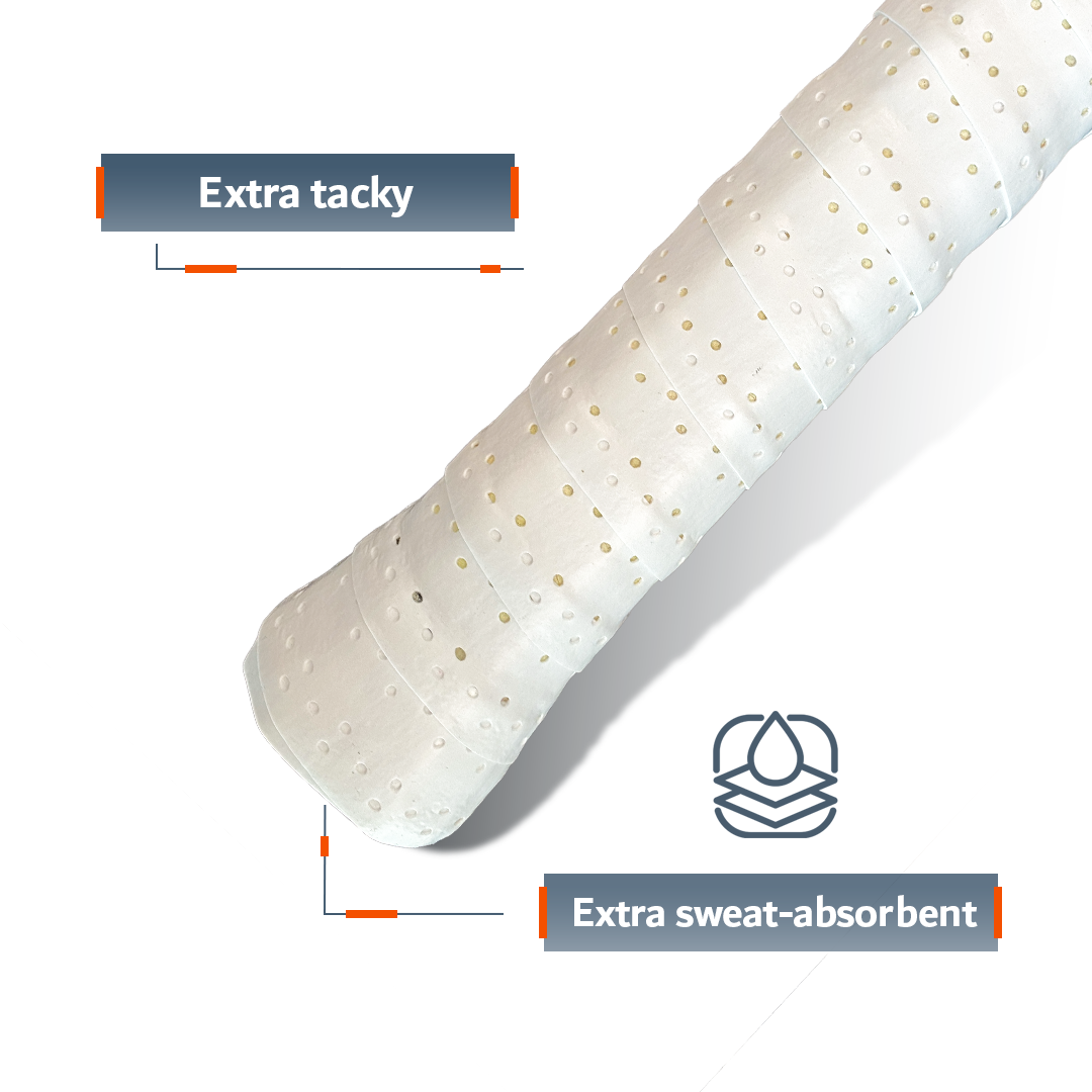 Perforated Tacky over grips for padel tennis squash pickleball badminton