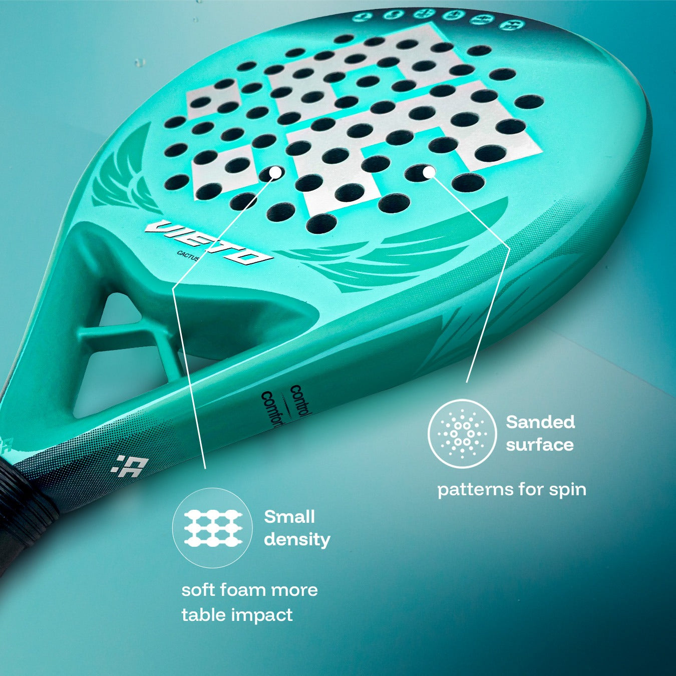 Legend Series Vieto Precise & Control Padel Racket for Beginners ~ Intermediate Players