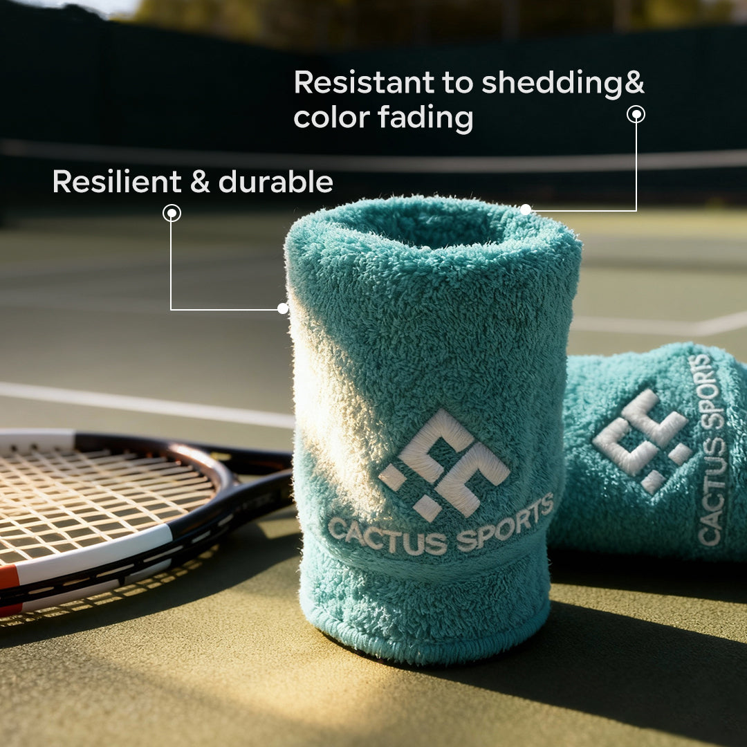 Cactus sports Wrist sweatband breathable extra soft sweat Absorbent for Men & Women for sports ( Customized Logo available)